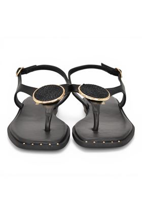 Sandalo donna Noa Harmon in pelle colore nero. NOA HARMON | 10265P-NERO